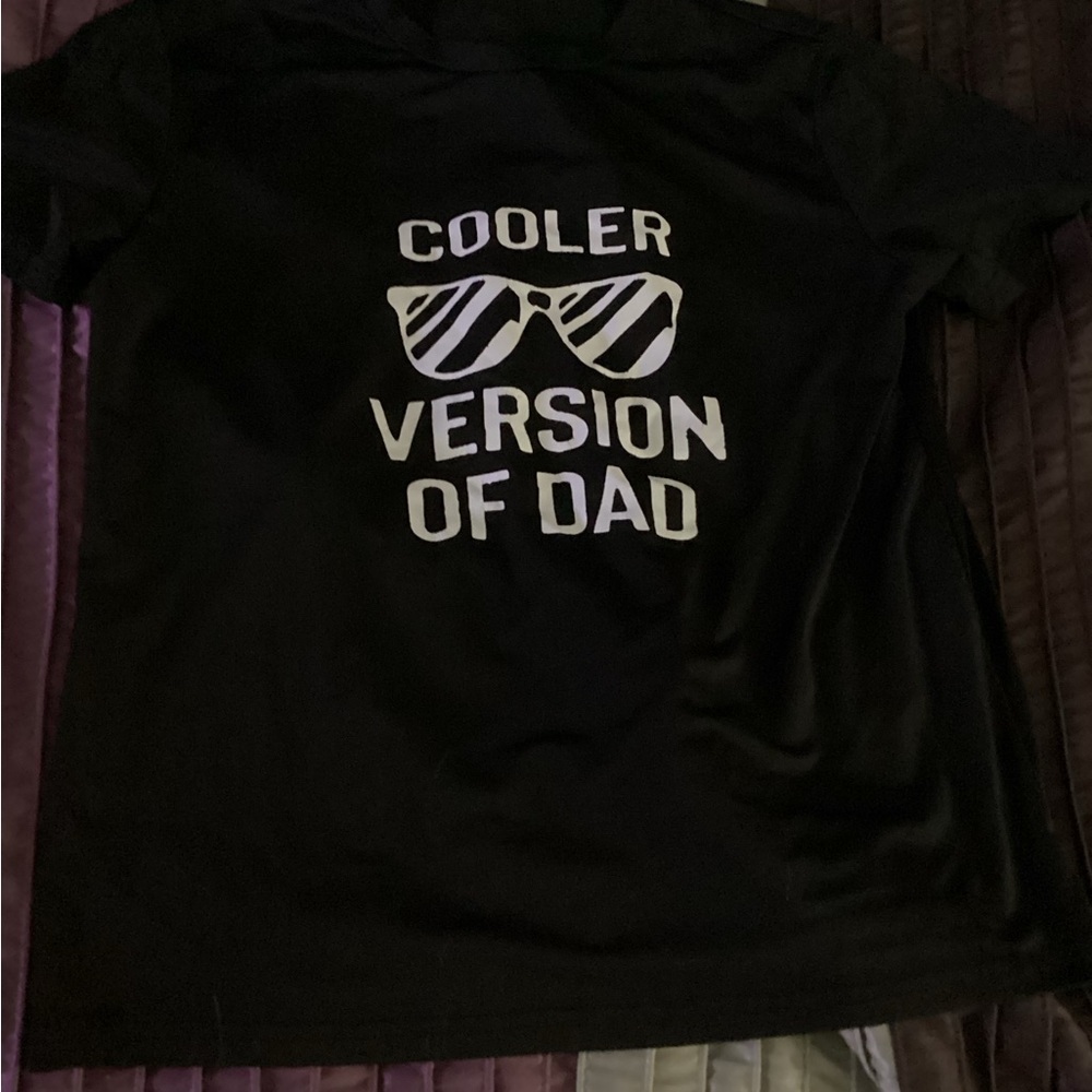 Black Graphic Tee with White Print -boys size 12